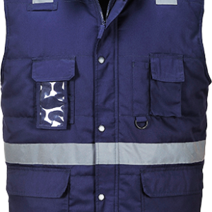 Body warmer, navy body warmer, Portwest body warmer, commercial work wear